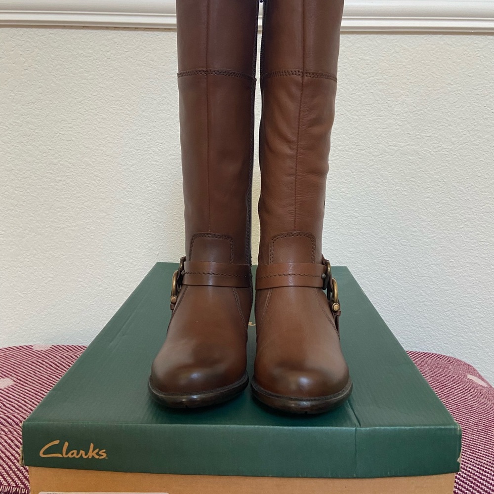 Clarks Plaza Pug Tall Riding Boots